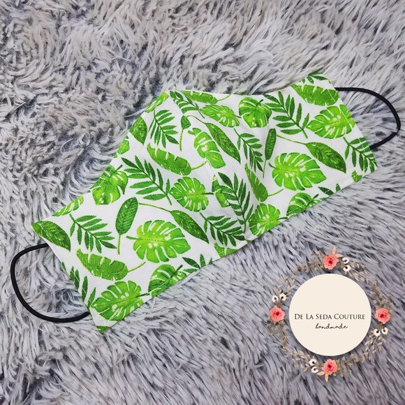 2/$20⭐️Tropical Face Mask - with Filter Pocket + Filter - Picture 1 of 4